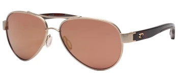 Costa Del Mar 6S4006 LORETO 06S4006 style-color 400636 Brushed Gold / Gold Mirror Lightwave Glass Lens
