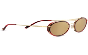 Serengeti GEARY style-color 649 Bold Gold Red Streacky Acetate / Mineral Polarized Drivers Gold Cat 3 to 3 Lens