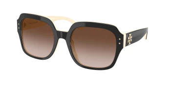 Tory Burch TY7143U style-color 198813 Black / Ivory / Brown Gradient Lens