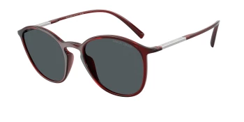 Giorgio Armani AR8233U style-color 6237L5 Transparent Bordeaux / Grey/Blue Lens