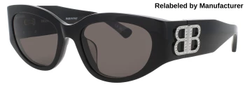 Balenciaga BB0324SK style-color BLACK 014 / SMOKE Lens