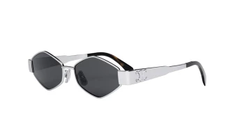 Celine METAL TRIOMPHE CL40254U style-color 16A Metal Shiny Palladium / Smoke Lens