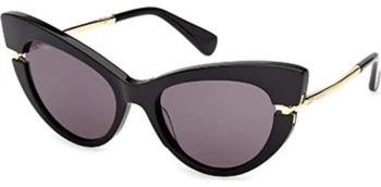 Max Mara MM0187 2_MM0187 style-color 01A Shiny Black / smoke Lens
