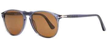 Persol PO9649S style-color 121833 Transparent Navy / Crystal Brown Lens