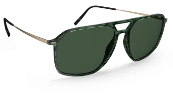 Silhouette Eyewear PINNACLES FULLRIM 4085 style-color 5530 Green Marbled / Gold / 55 55 Lens