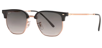 Ray-Ban RB4416 NEW CLUBMASTER style-color 672071 Dark Grey On Rose Gold / Grey Lens