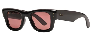 Ray-Ban RB4940 WAYFARER PUFFER 0RB4940 style-color 601/69 Black / Dark Violet Lens
