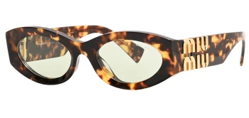 Miu Miu MU 11WS 0 style-color 14L50O Honey Havana / Light Green Lens