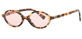 Miu Miu MU 04ZS style-color 14L4I0 Honey Havana / Pink Lens