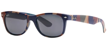 Ray-Ban RB2132 NEW WAYFARER style-color 6824R5 Blue & Blue Camuflage / Blue Lens