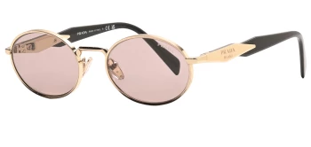 Prada PR 65ZS style-color ZVN20I Pale Gold / Light Purple Brown Lens