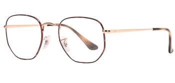 Ray-Ban RX6448 style-color 3176 Havana On Rose Gold