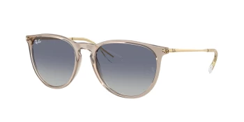 Ray-Ban RB4171 ERIKA style-color 67444L Transparent Light Brown / Light Grey Gradient Dark Blue Lens