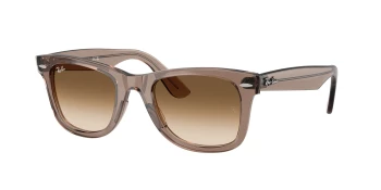 Ray-Ban RB4340 WAYFARER style-color 682751 Transparent Light Brown / Clear Gradient Brown Lens