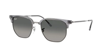 Ray-Ban RB4416 NEW CLUBMASTER style-color 679271 Transparent Gray On Gunmetal / Light Grey Gradient Dark Grey Lens