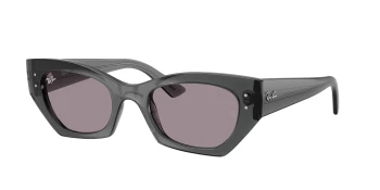 Ray-Ban RB4430 ZENA 0RB4430 style-color 69241A Transparent Grey / Dark Violet Lens