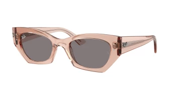 Ray-Ban RB4430 ZENA 0RB4430 style-color 692573 Transparent Pink / Brown Lens