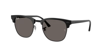 Ray-Ban RB3016 CLUBMASTER style-color 1291B1 Black On Black / Dark Grey Lens