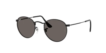 Ray-Ban RB3447 ROUND METAL style-color 002/B1 Black / Dark Grey Lens
