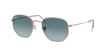 Ray-Ban RB3548N HEXAGONAL style-color 90353M Copper / Blue Gradient Grey Lens