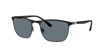 Ray-Ban RB3686 style-color 186/3R Black / Dark Blue Polarized Lens
