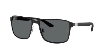 Ray-Ban RB3721 style-color 002/B1 Black / Dark Grey Polarized Lens