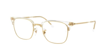 Ray-Ban RX7216 NEW CLUBMASTER style-color 5762 Transparent On Gold