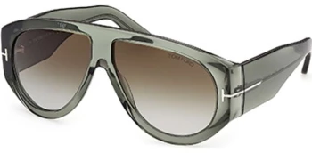 Tom Ford BRONSON FT1044 style-color 93B Shiny Light Green / gradient smoke Lens
