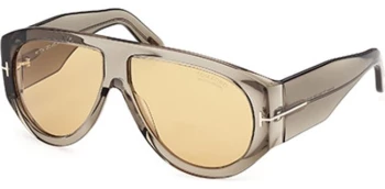 Tom Ford BRONSON FT1044 style-color 93E Shiny Light Green / brown Lens