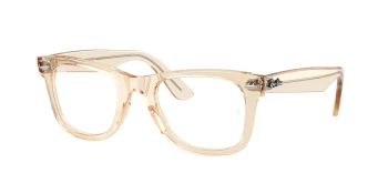 Ray-Ban RX4340V WAYFARER style-color 8539 Transparent Nude