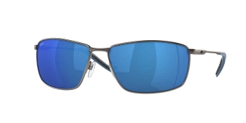 Costa Del Mar 6S6009 TURRET 06S6009 style-color 600908 Matte Dark Gunmetal / Blue Mirror Polycarbonate Lens