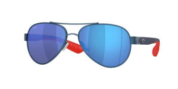 Costa Del Mar 6S4006 LORETO 06S4006 style-color 400637 Brushed 250th Blue / Blue Mirror Lightwave Glass Lens