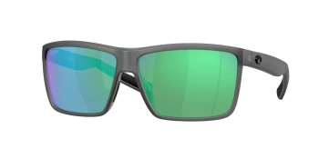 Costa Del Mar 6S9016 RINCONCITO 06S9016 style-color 901631 Matte Smoke Crystal / Green Mirror Lightwave Glass Lens