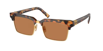 Miu Miu MU 10ZS style-color 19P2Z1 Light Havana / Brown Lens