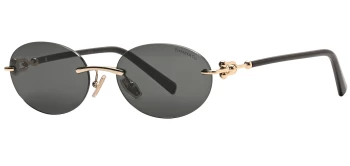 Tiffany TF3104D style-color 6216S4 Pale Gold / Dark Grey Lens