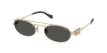 Miu Miu MU 54ZS style-color ZVN08Z Pale Gold / Dark Grey Lens
