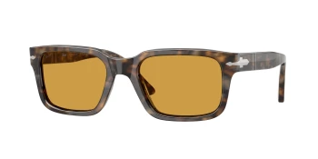 Persol PO3272S style-color 124853 Dark Havana / Yellow Brown Lens