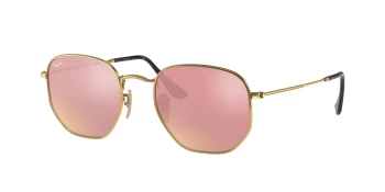 Ray-Ban RB3548N HEXAGONAL style-color 001/Z2 Arista Gold / Bronze Lens