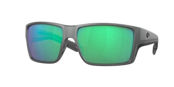 Costa Del Mar 6S9080 REEFTON PRO 06S9080 style-color 908008 Matte Gray / Green Mirror Lightwave Glass Lens