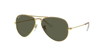Ray-Ban RB3025 AVIATOR LARGE METAL style-color 001/58 Arista Gold / G-15 Green Lens