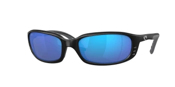 Costa Del Mar 6S9017 BRINE 6S9017 style-color 901714 Matte Black / Blue Mirror Lightwave Glass Lens