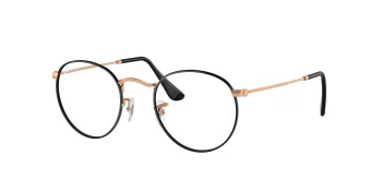 Ray-Ban RX3447V ROUND METAL style-color 3173 Black On Rose Gold