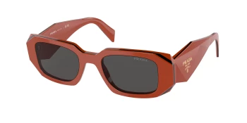 Prada PR 17WS style-color 12N5S0 Orange / Black / Dark Grey Lens