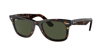 Ray-Ban RB2140F WAYFARER Asian Fit style-color 135931 Havana / Green Lens