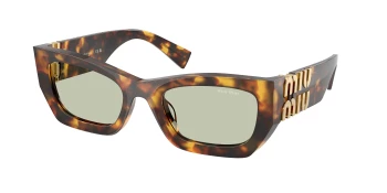 Miu Miu MU 09WS style-color 14L50O Honey Havana / Green Lens