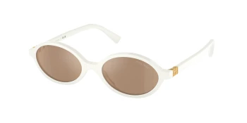 Miu Miu MU 04ZS style-color 14240D White / Orange Mirror Internal Silver Lens