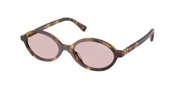 Miu Miu MU 04ZSF style-color 14L4I0 Honey Havana / Pink Lens
