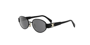 Celine METAL TRIOMPHE CL40235U style-color 01A Metal Shiny Black With Grey Normal Lenses