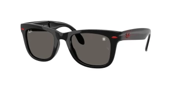 Ray-Ban RB4105 FOLDING WAYFARER style-color 6926B1 Black / Dark Grey Lens